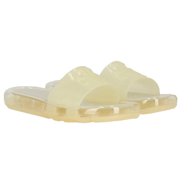 NEW Tory Burch Bubble Jelly Slides Slip on New Ivory Sandals Women's Size 8